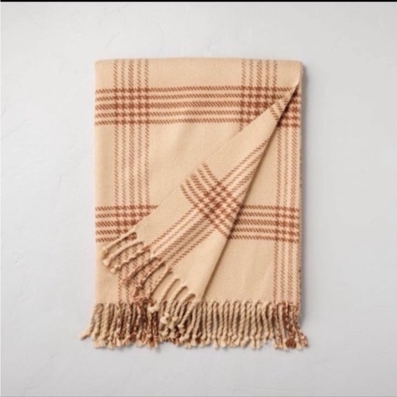 Hearth & Hand Magnolia Heritage Plaid with Fringe Tonal Throw - Picture 1 of 8